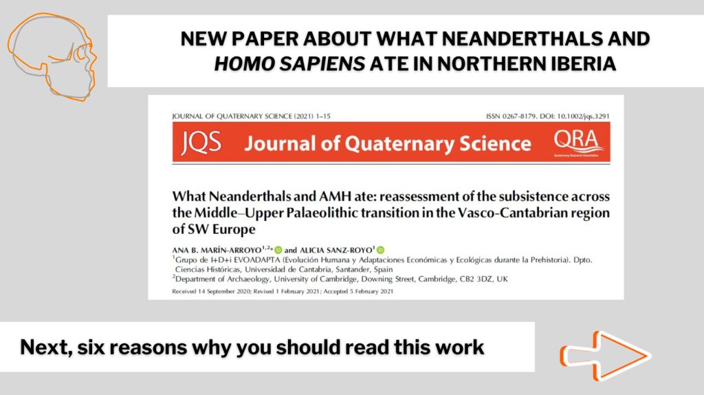 New open access paper about the diet of late #Neanderthals and Homo sapiens in North Iberia